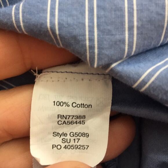 Madewell Bistro Sky Blue Striped Mini Skirt - Picture 5 of 6